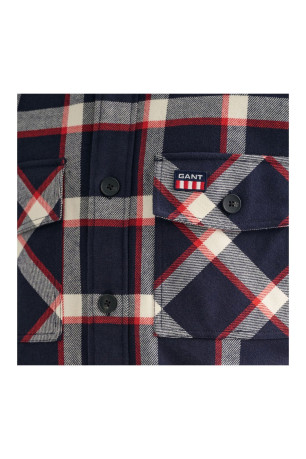 Chemise à carreaux manches longues Gant
