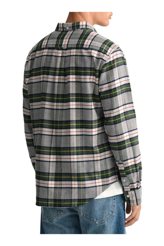Chemise à carreaux manches longues Gant