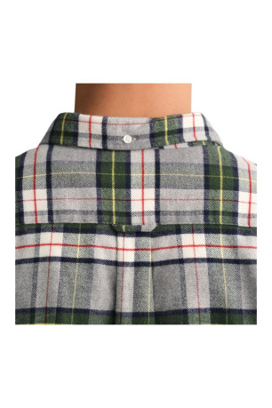 Chemise à carreaux manches longues Gant