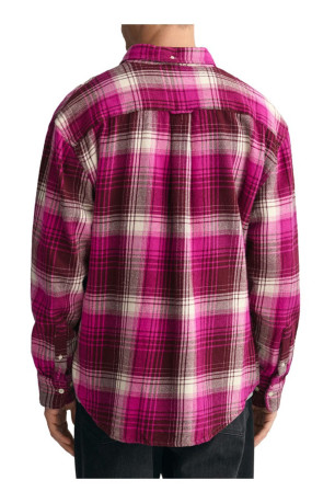 Chemise à carreaux manches longues Gant