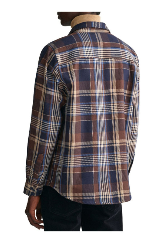 Chemise à carreaux manches longues Gant
