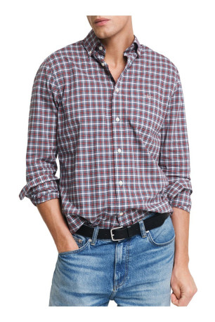 Chemise à carreaux manches longues Gant