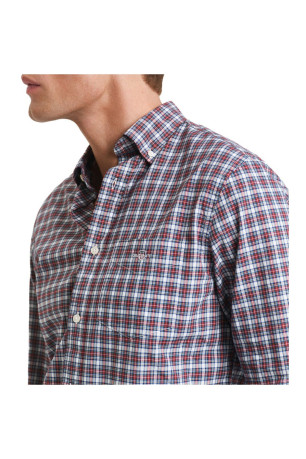 Chemise à carreaux manches longues Gant