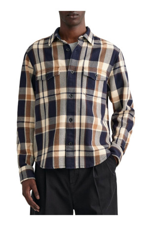 Chemise à carreaux manches longues Gant