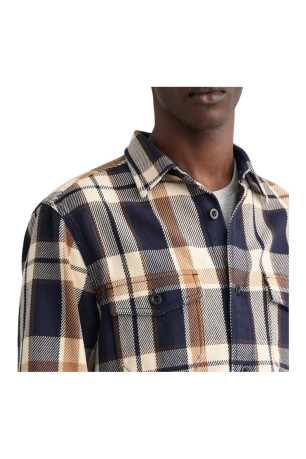 Chemise à carreaux manches longues Gant