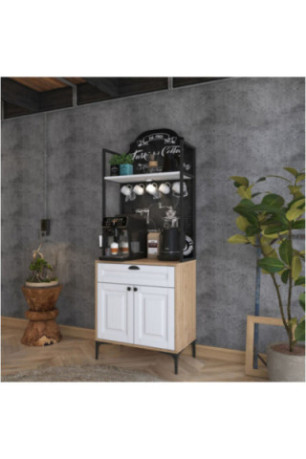 Armoire multifonctionnelle - Blanc noyer