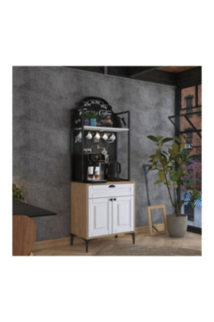 Armoire multifonctionnelle - Blanc noyer
