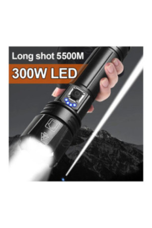 Lampe de poche rechargeable USB 300W 16,5 cm