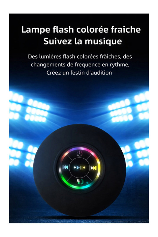 Mini enceinte Bluetooth étanche 8 x 8 x 4 cm