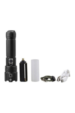 Lampe torche LED tactique rechargeable Power style 16.2 x 4.3 x 3.2 cm
