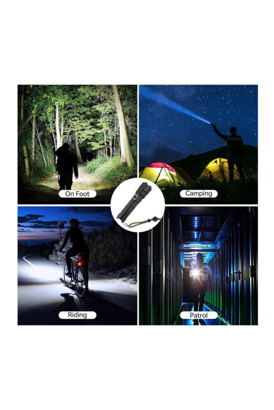 Lampe torche LED Tactique Rechargeable Platyne