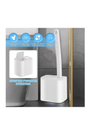 Brosse WC jetable avec recharges nettoyantes 13.8 x 10.3 x 14.5 cm I NEED ME ONE