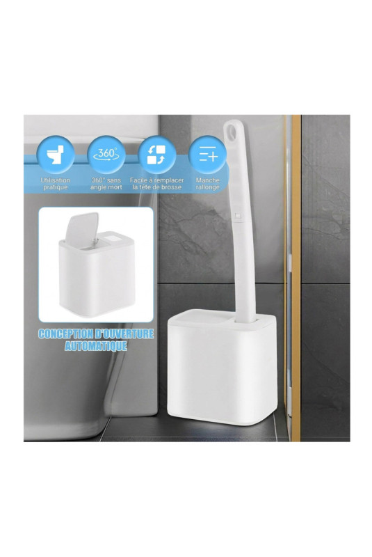 Brosse WC jetable avec recharges nettoyantes 13.8 x 10.3 x 14.5 cm I NEED ME ONE