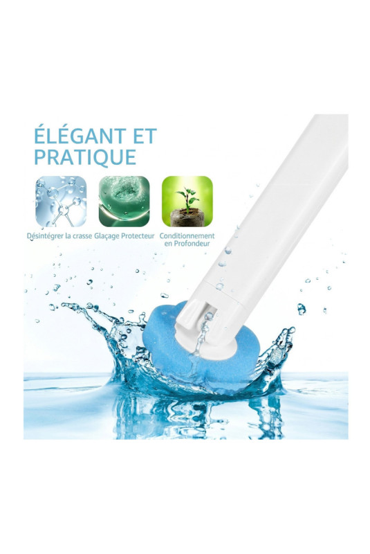 Brosse WC jetable avec recharges nettoyantes 13.8 x 10.3 x 14.5 cm I NEED ME ONE
