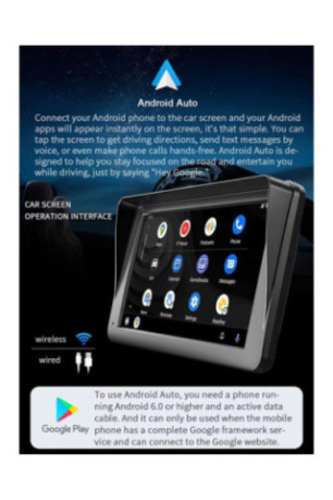 Écran CarPlay HD tactile 7 pouces