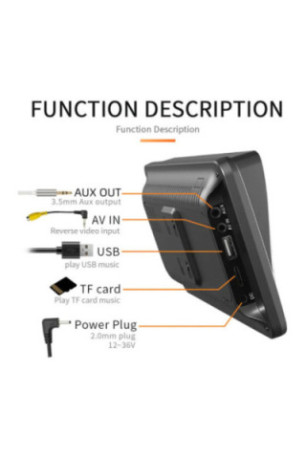Écran CarPlay HD tactile 7 pouces