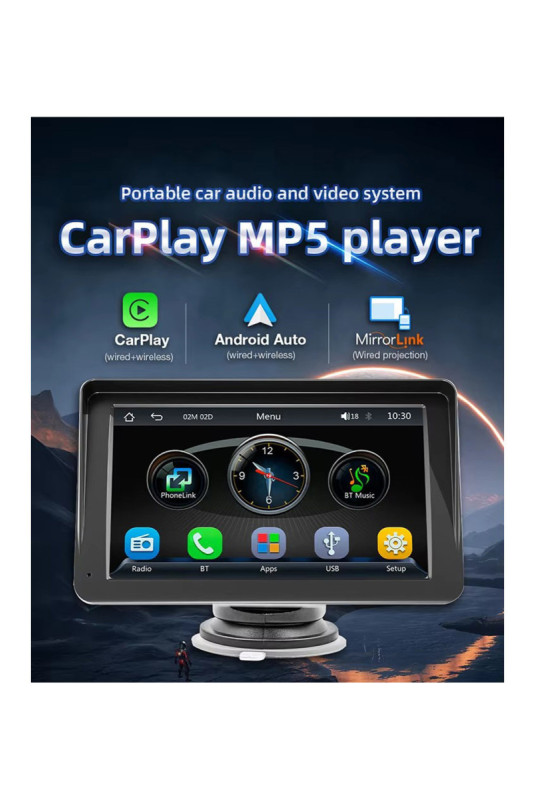 Écran CarPlay HD tactile 7 pouces