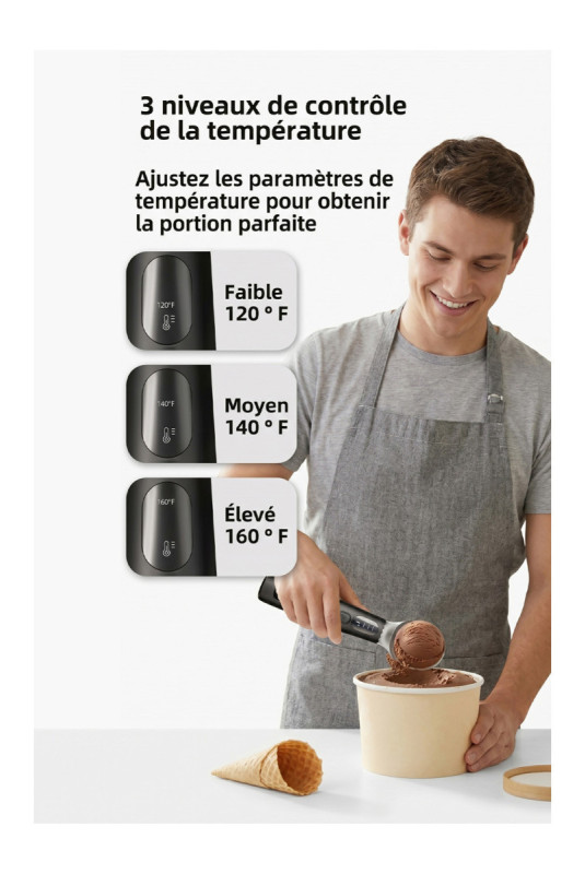 Cuillère à glace Auto-fondante