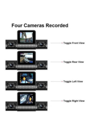 Dash cam 4 canaux 1080p