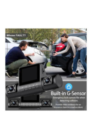 Dash cam 4 canaux 1080p