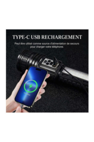 Lampe torche double laser haute puissance