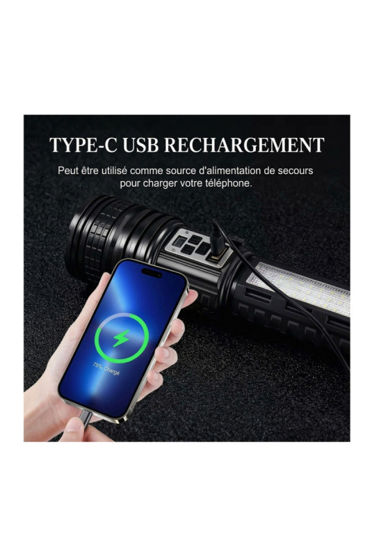 Lampe torche double laser haute puissance