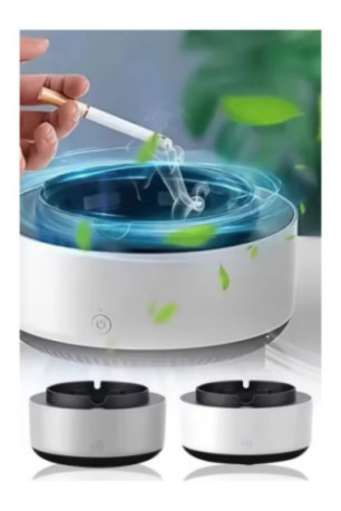 Cendrier portable sans fumée avec triple filtration