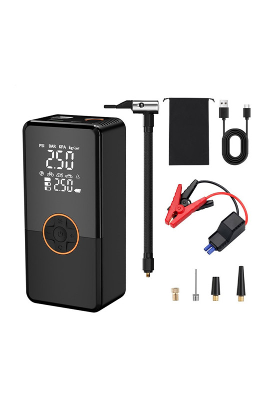 Power bank démarreur de voiture et gonfleur intégré 8000 mAh 80 x 55 x 170 mm