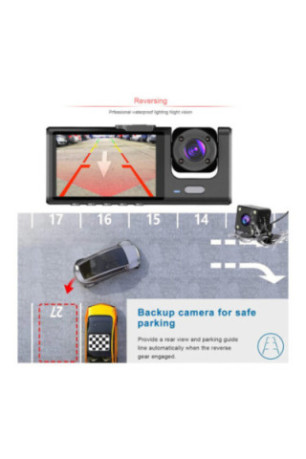 Caméra embarquée Dash Cam Double objectif Full HD