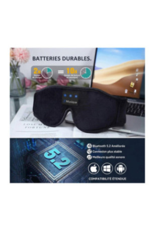 Masque de sommeil bluetooth 3d
