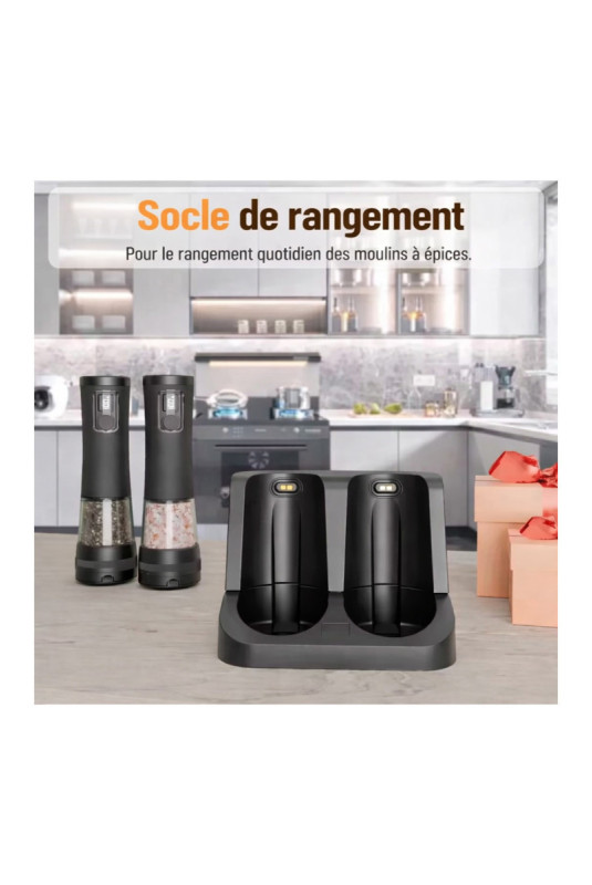 Ensemble de 2 moulins automatiques