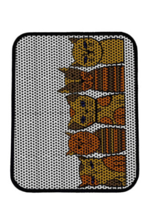 Tapis de litière pour chat Nid d'abeille 45 x 60 cm