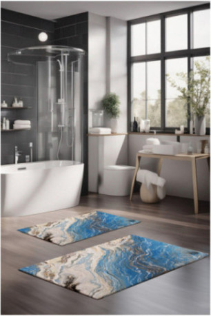 Ensemble de Tapis de bain (2 pièces) - Multicolore