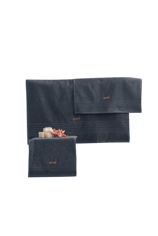 Ensemble de serviettes (3 pièces) - Anthracite