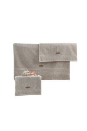 Ensemble de serviettes (3 pièces) - Beige