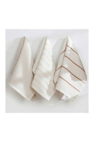 Ensemble de serviettes de toilette (6 pièces) - Crème