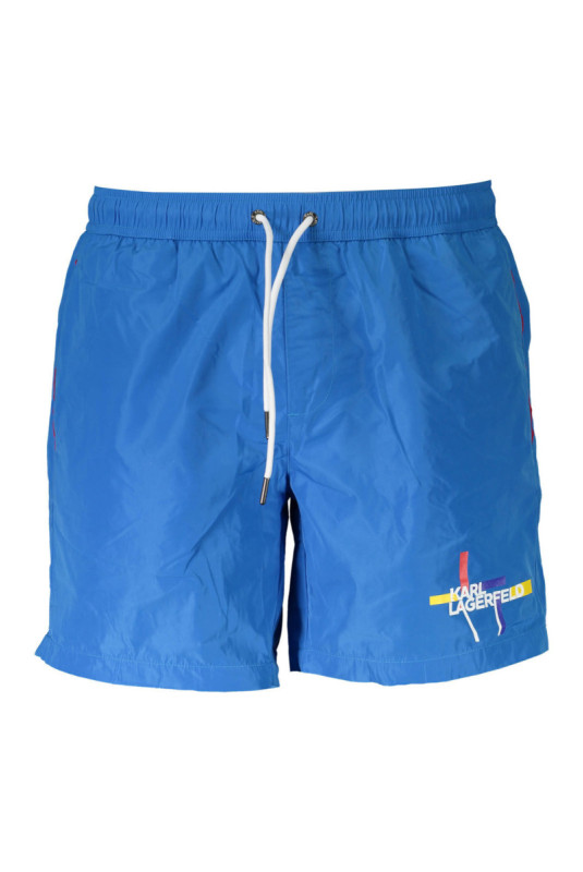 Short de bain Boxer moyen Bleu azur KARL LAGERFELD BEACHWEAR