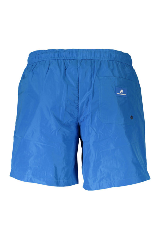 Short de bain Boxer moyen Bleu azur KARL LAGERFELD BEACHWEAR