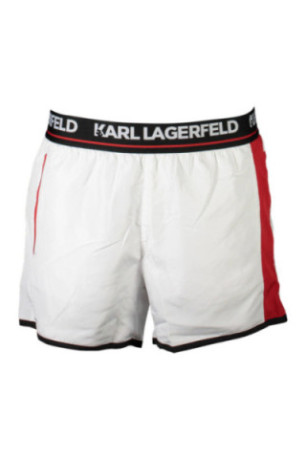 Short de bain court blanc KARL LAGERFELD BEACHWEAR