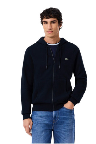 Sweat à capuche zippé manches longues Lacoste