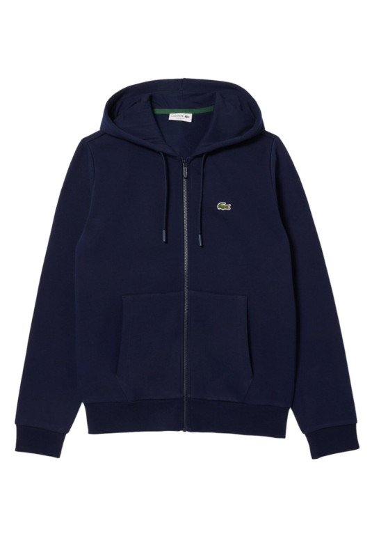 Sweat à capuche zippé manches longues Lacoste