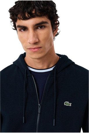 Sweat à capuche zippé manches longues Lacoste
