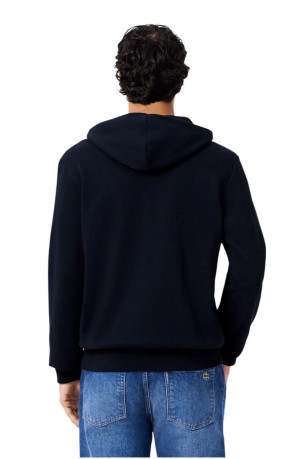 Sweat à capuche zippé manches longues Lacoste