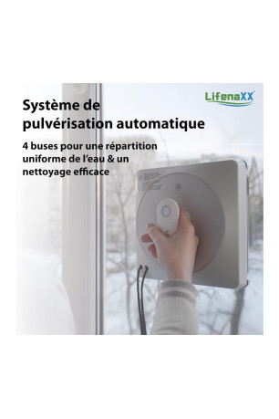 Robot nettoyeur de vitres 21.5 x 21.5 x 10.5 cm