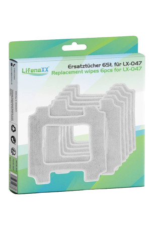 Lingettes de rechange pour robot de nettoyage 21.5 x 21.5 cm (6 pièces)
