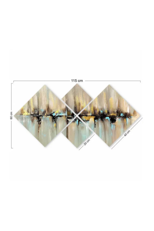 Peinture décorative sur MDF (4 Pieces) - 4MDF05568864473 - Multicolor - 989EVS1101 Wall addiction