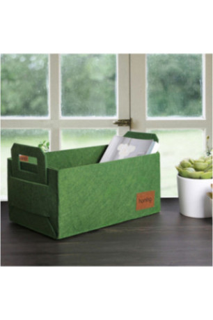 Panier en feutre - Vert