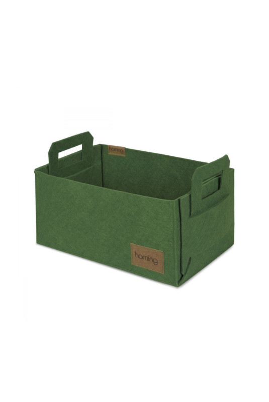 Panier en feutre - Vert