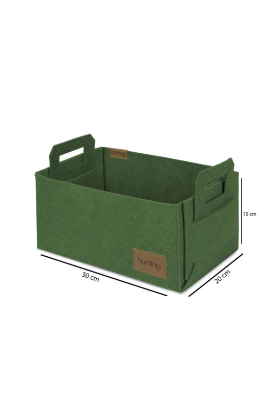 Panier en feutre - Vert