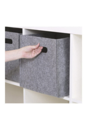 Ensemble de rangement de bureau en feutre (4 pièces) - Gris